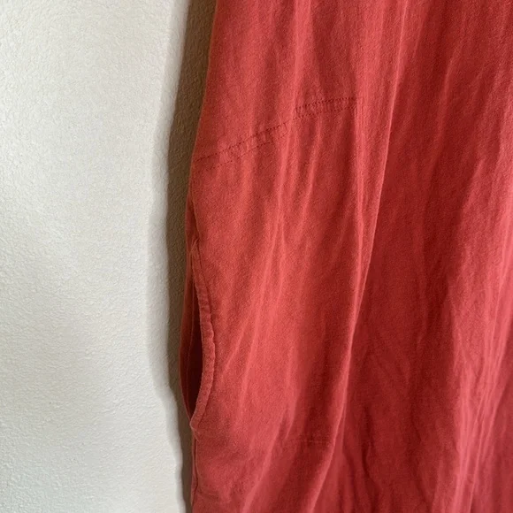 Free People Beach Dress With Pockets Womens Size Small Short Sleeve Burnt Orange - Picture 3 of 10